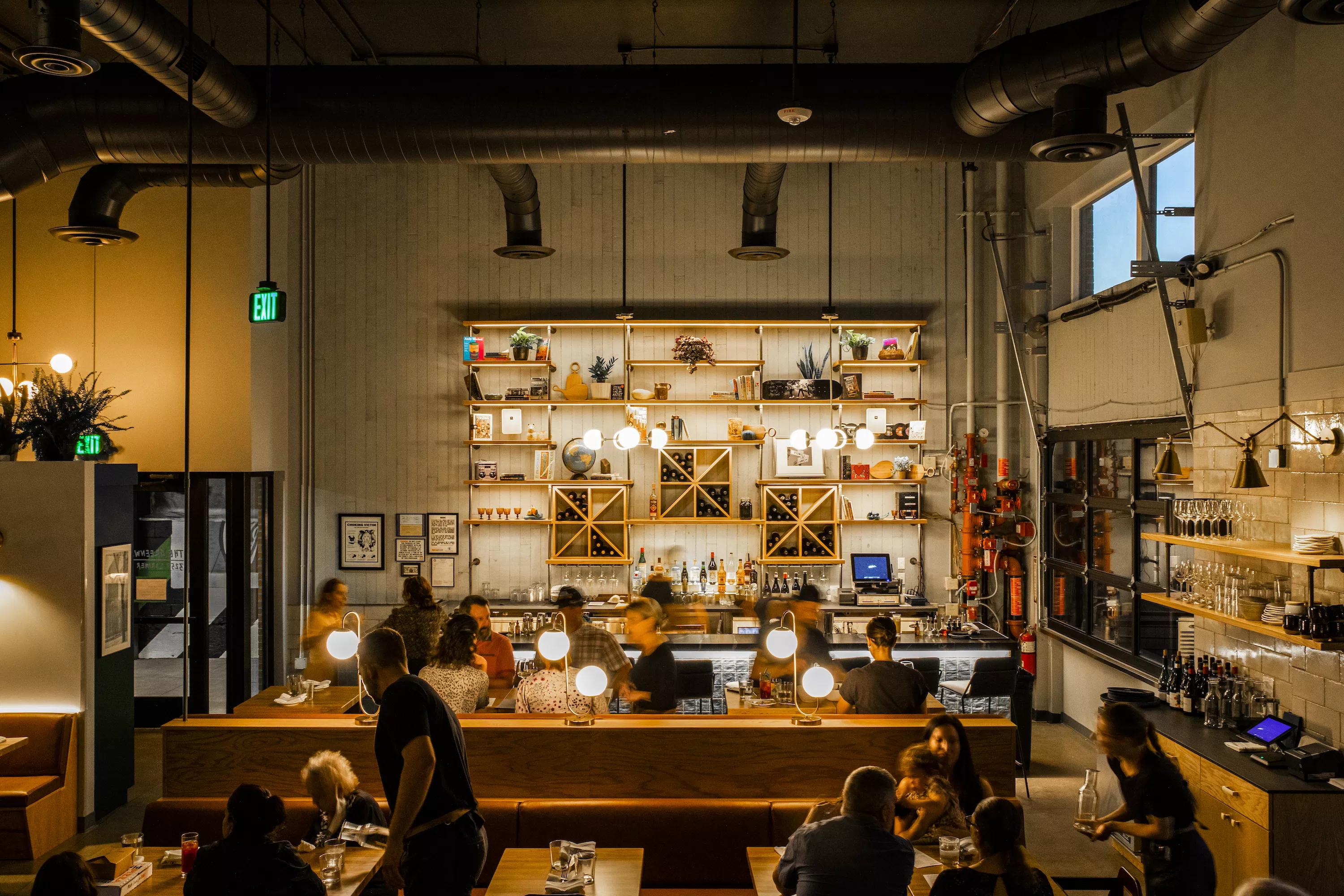 people inside a busy restaurant