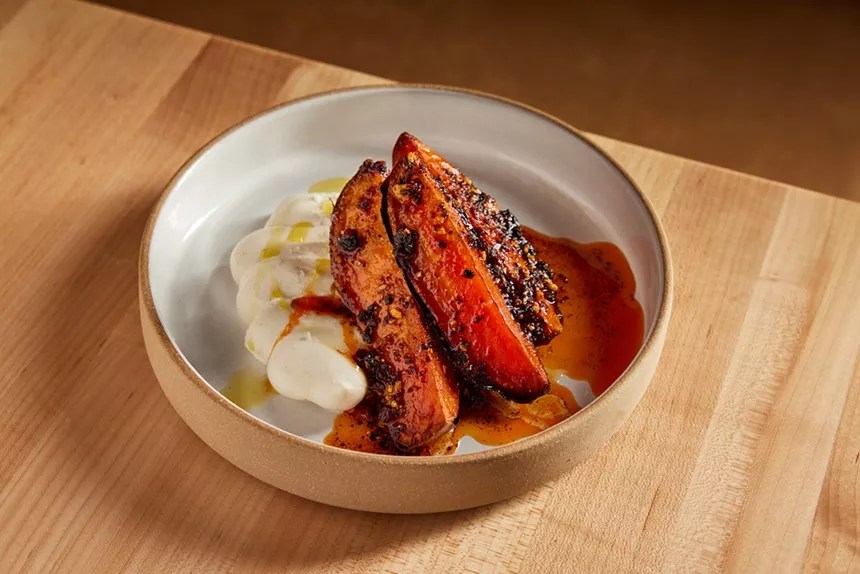 sweet potato dish with cheese