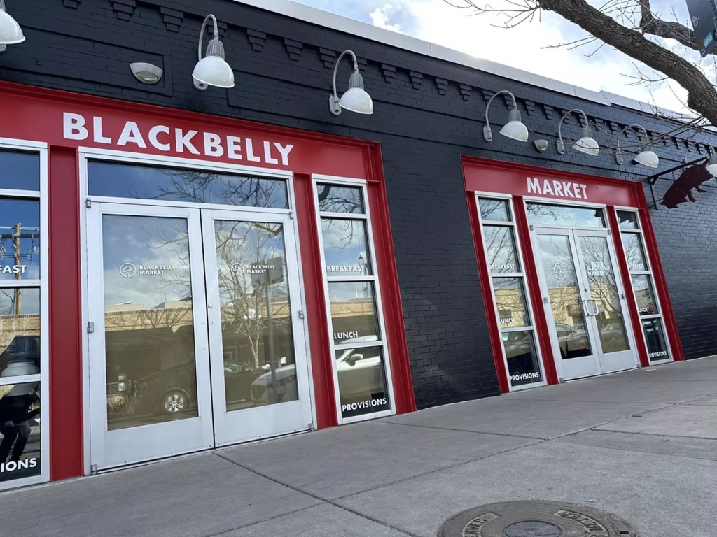 storefront with glass doors