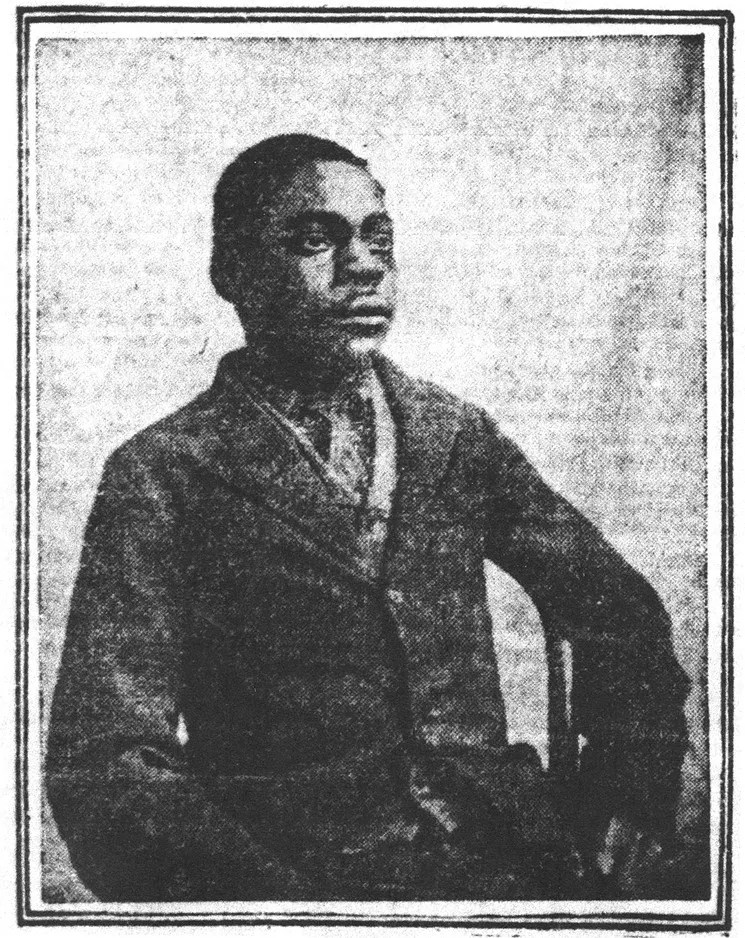 young black man in old photo