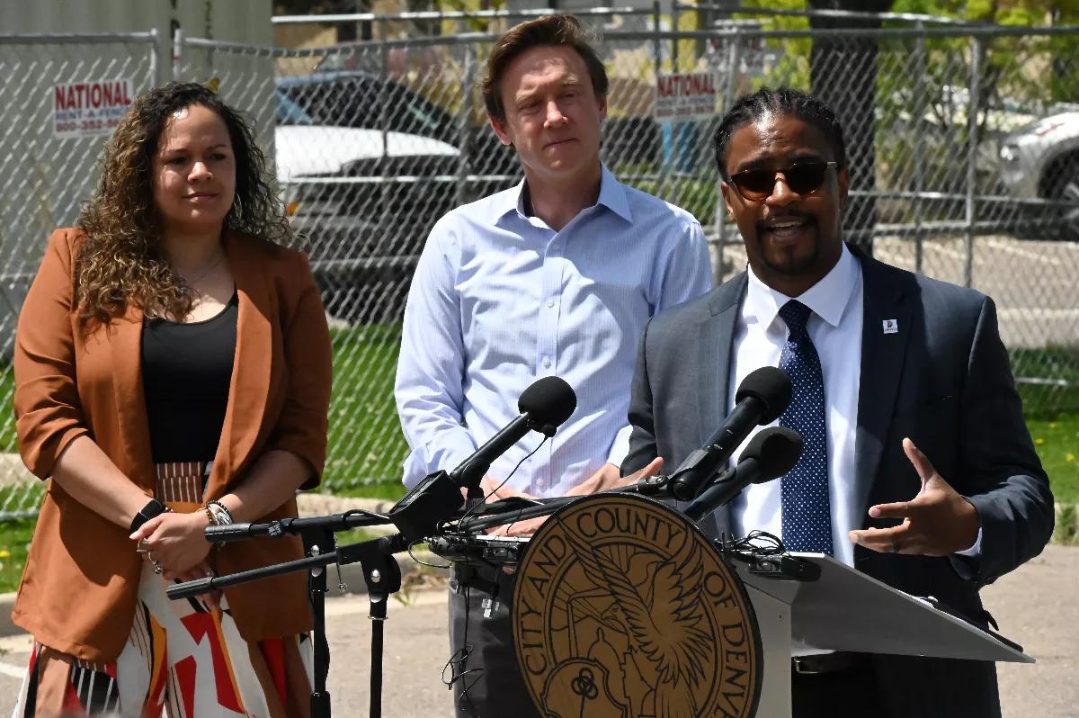 City staff talk about a new office.