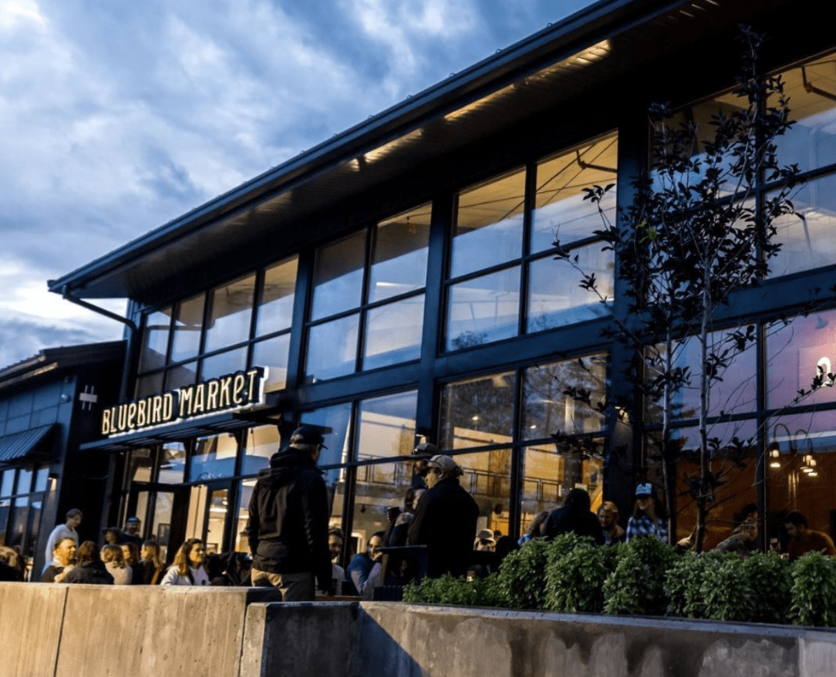 Food Hall exterior shot.