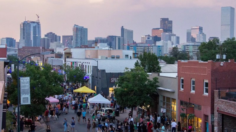 crowd in denver.