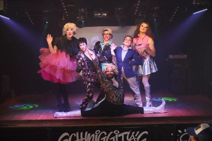 drag cast on stage