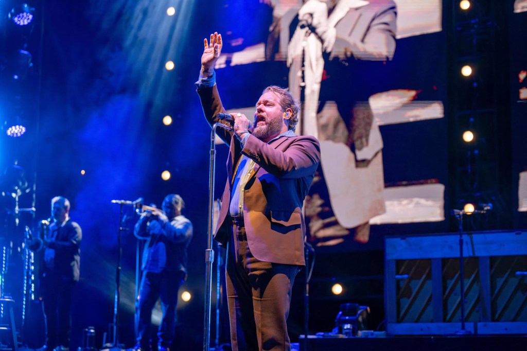 Nathaniel Rateliff Performing at Red Rocks