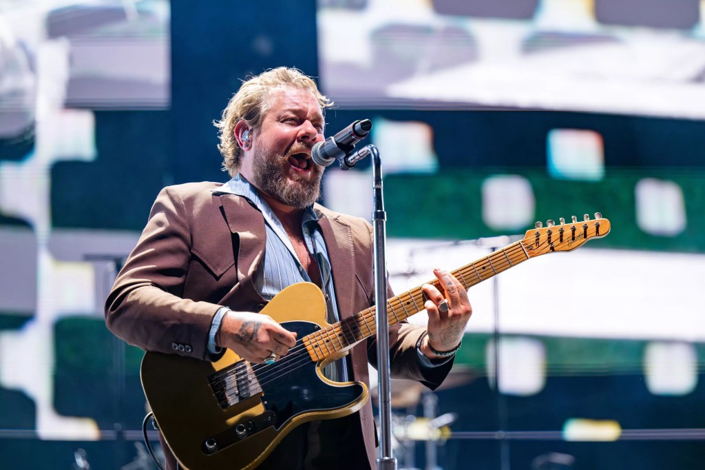 Nathaniel Rateliff Playing Guitar
