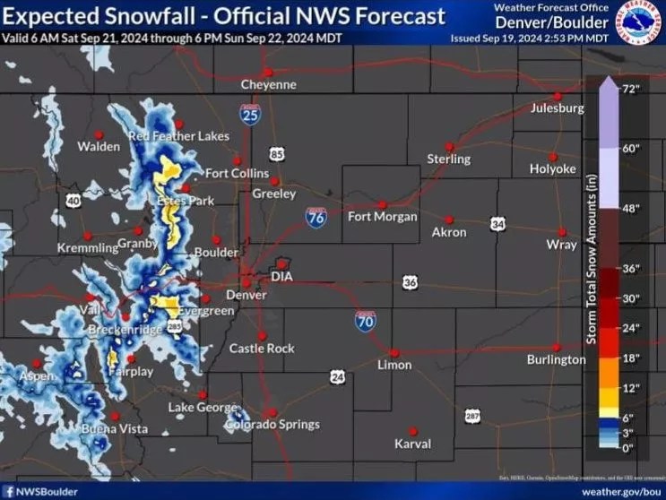 Rain in Denver, Snow in Mountains Expected Over Weekend