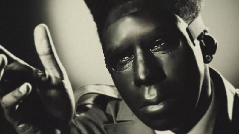 photo of tyler the creator in a mask