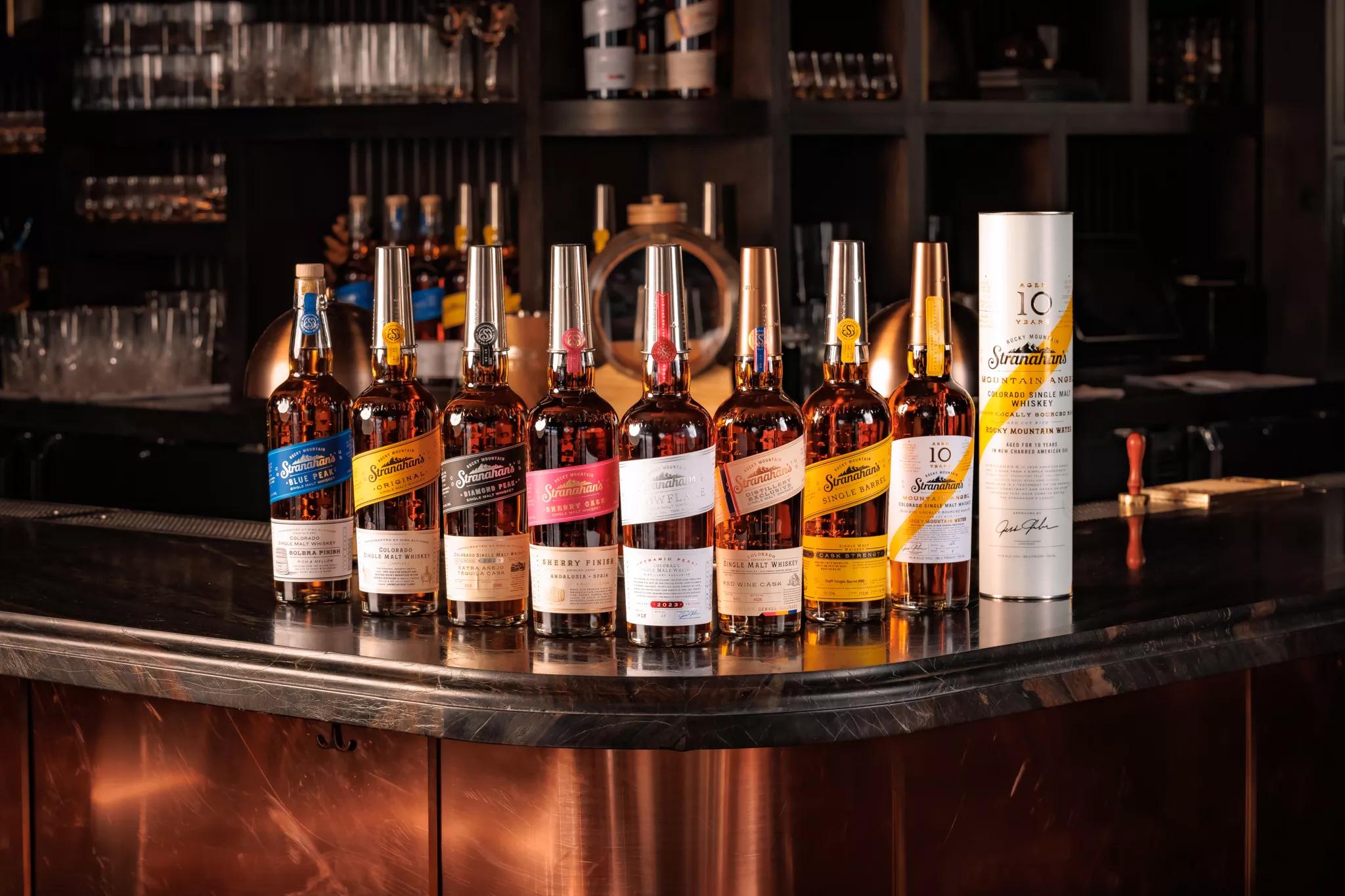 varous bottles of whiskey
