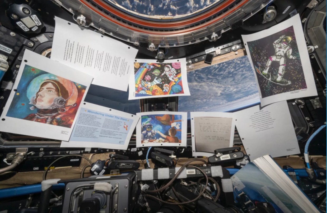 Out of This World: Aurora Art Teacher’s Drawing Displayed in the International Space Station