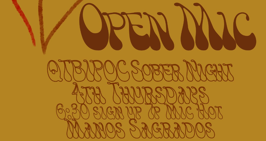 Qtbipoc Sober Open Mic