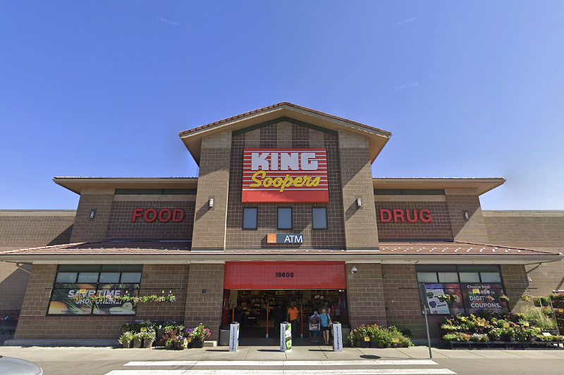 front of grocery store