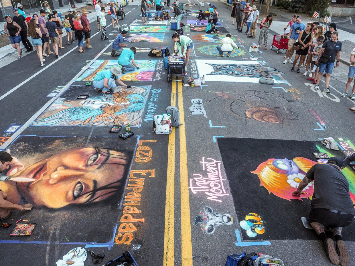 Watch Street Paintings Come to Life at Denver’s 23rd Chalk Art Festival