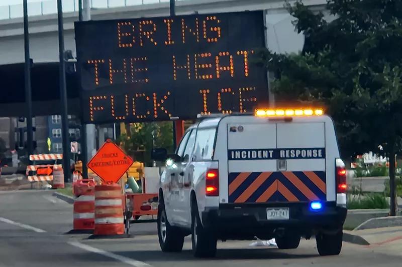 traffic and sign