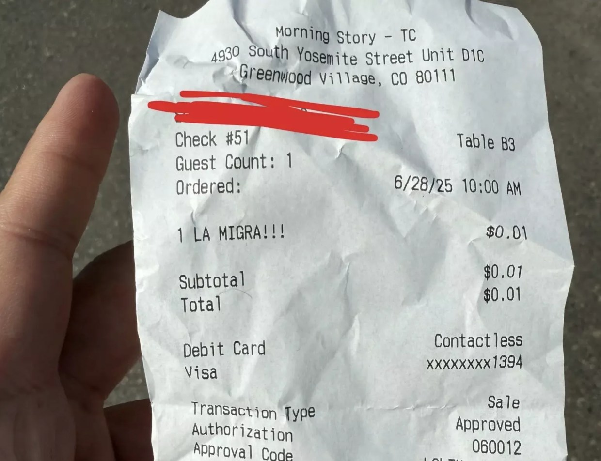 Morning Story’s “La Migra!!!” Note on Influencer Receipt Pushed a Lot of Buttons