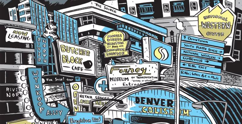 cartoon of denver