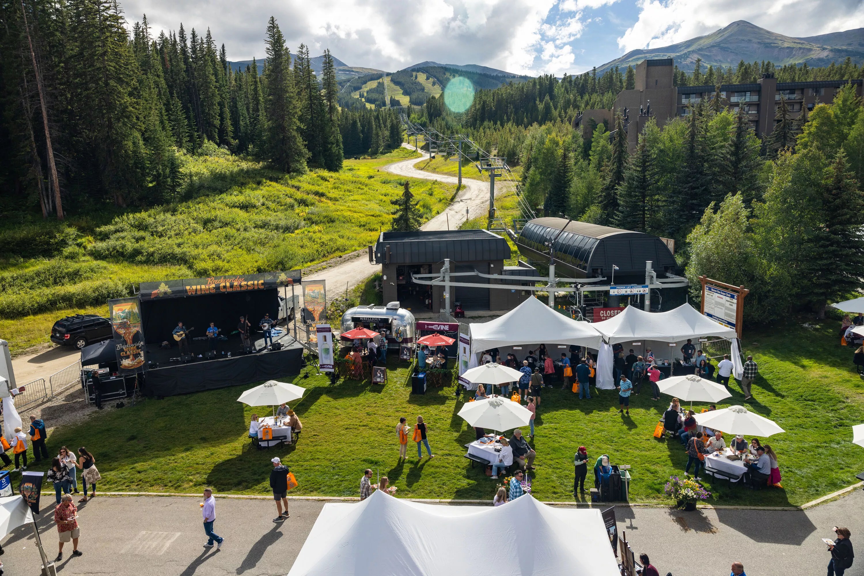 Photo of Breckenridge, Colorado ski slopes.