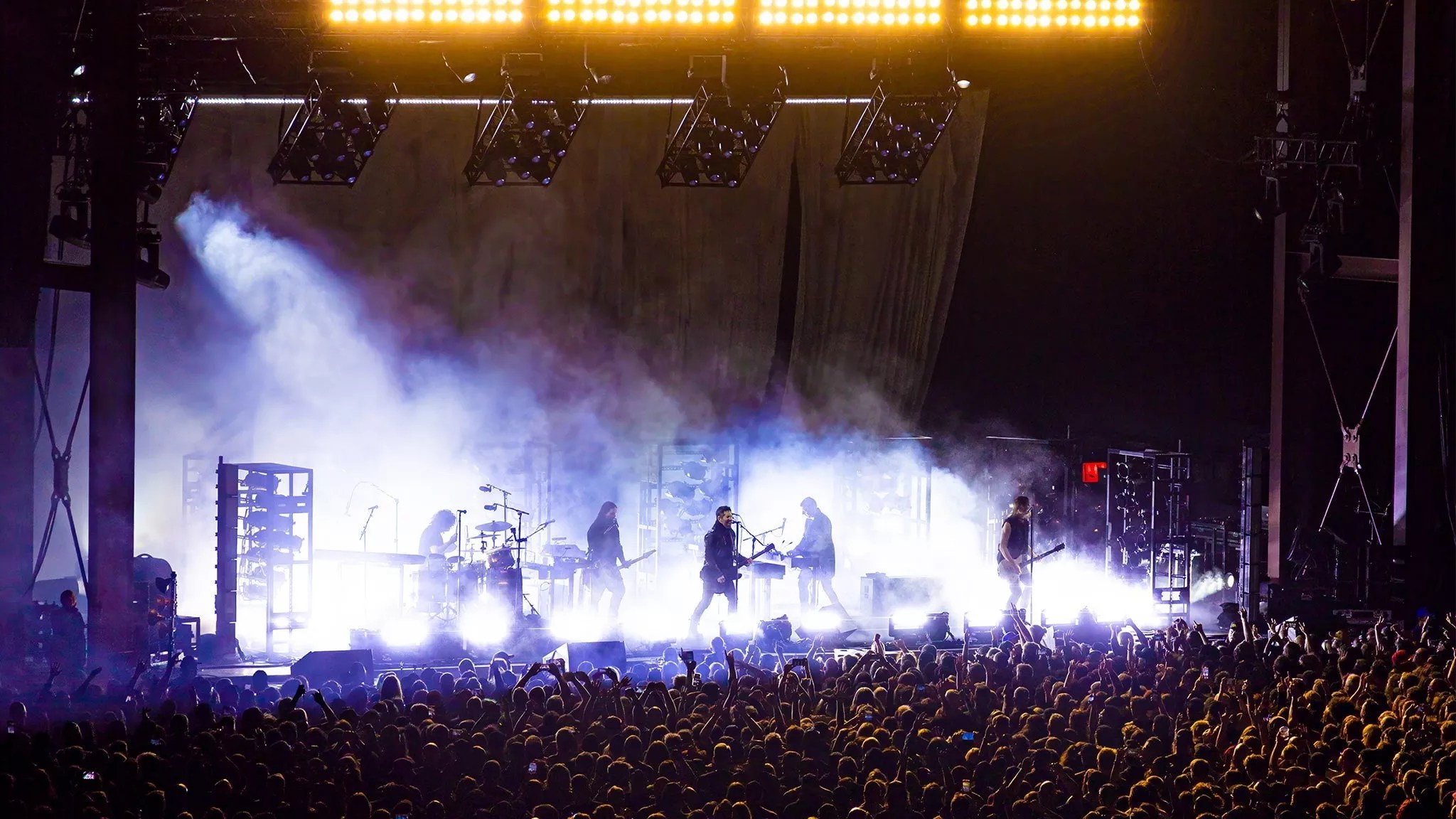 Nine Inch Nails live onstage