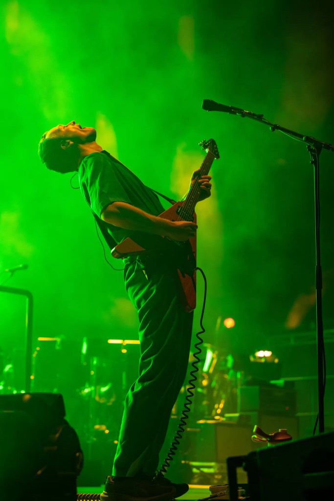 King Gizzard & the Lizard Wizard on stage at Ford Amphitheater.