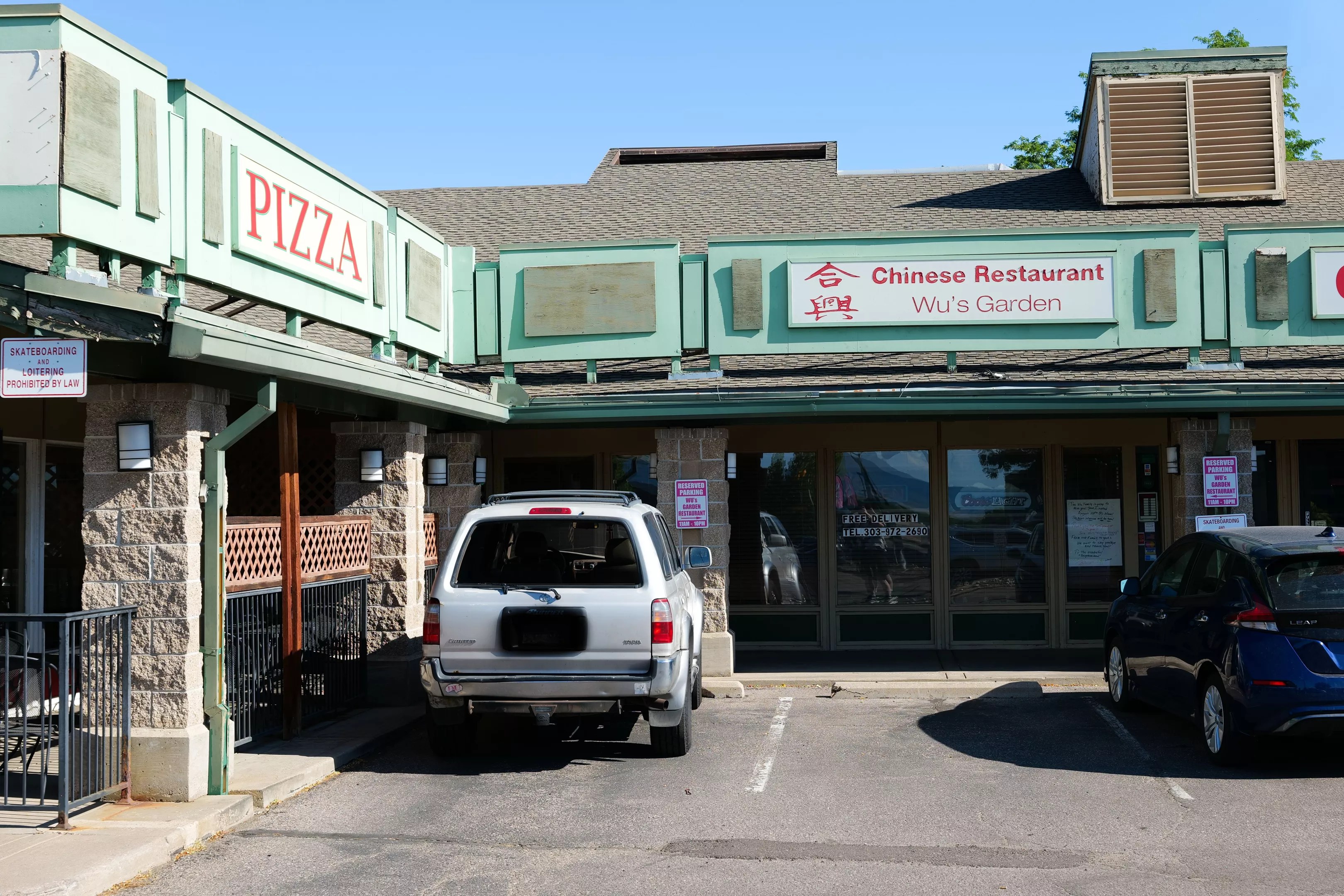 outside of chinese restaurant.